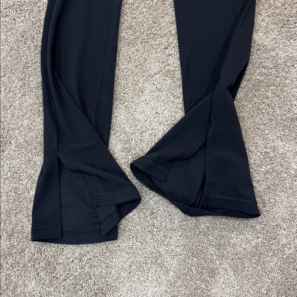 Lululemon Split Hem Flare Leggings – Size 4 – Black - Picture 3 of 6